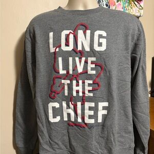 Long Live The Chief Cleveland Indians Gray Sweatshirt